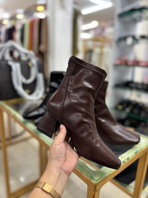 Women Round Toe Ankle Boots